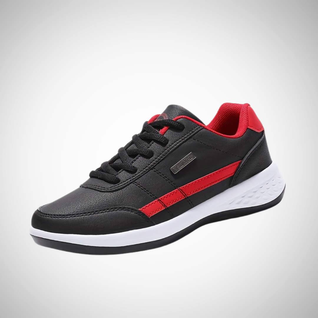 Herrsneakers Andningsbara Stickade Flexibla Sulor Vadderade Innersula