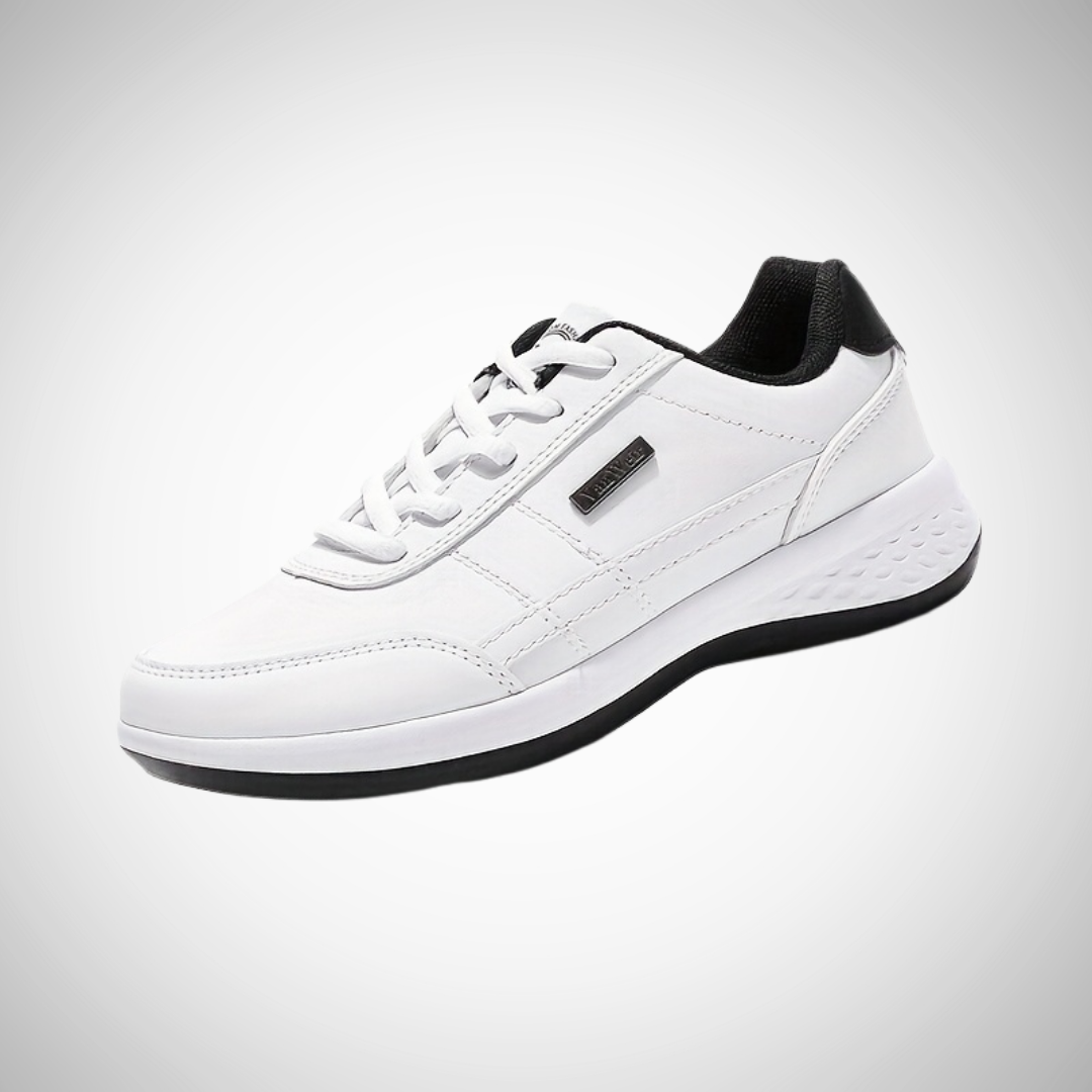 Herrsneakers Andningsbara Stickade Flexibla Sulor Vadderade Innersula