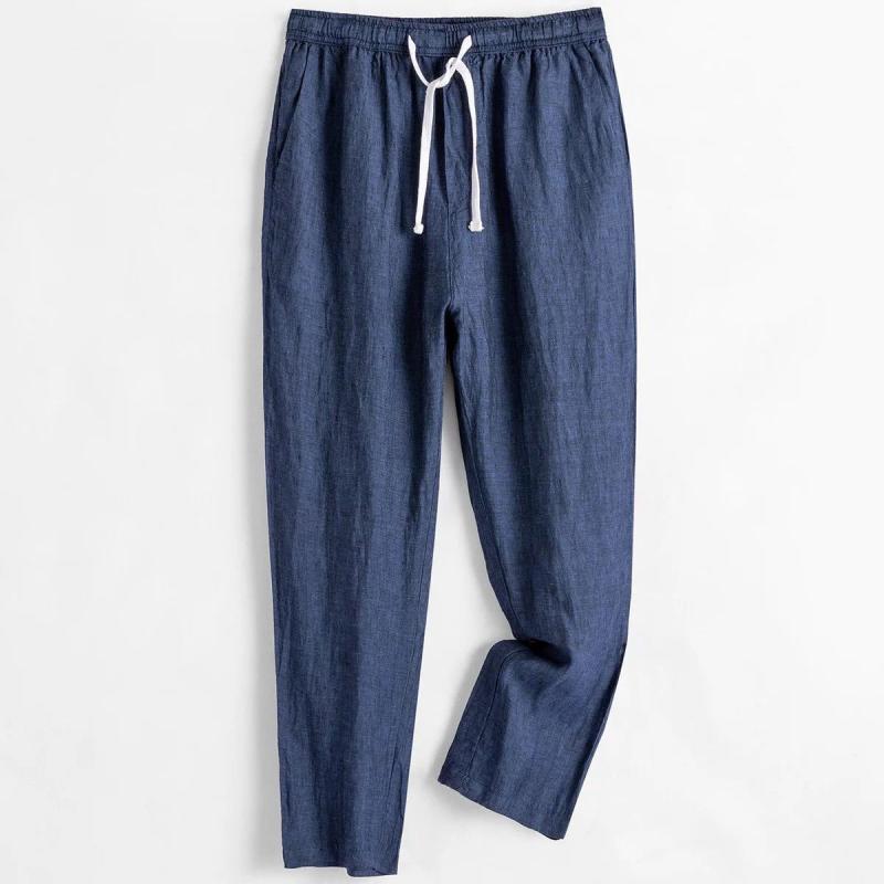 Herr Sommarset Tvådelad Lös Passform Topp Med Spänne Och Byxor