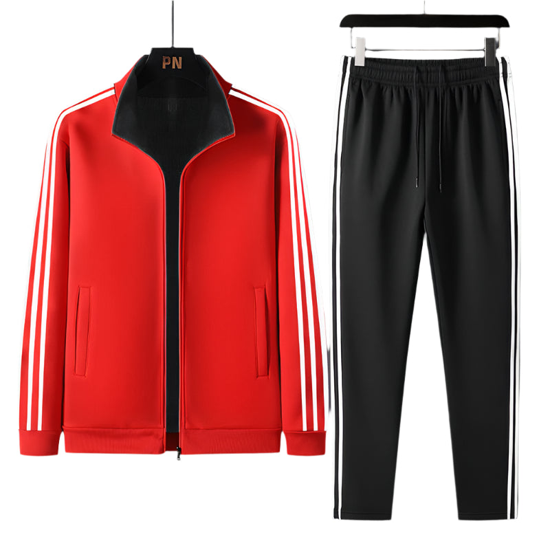 Herr Träningsset Dragkedjejacka Tvådelat Långärmat