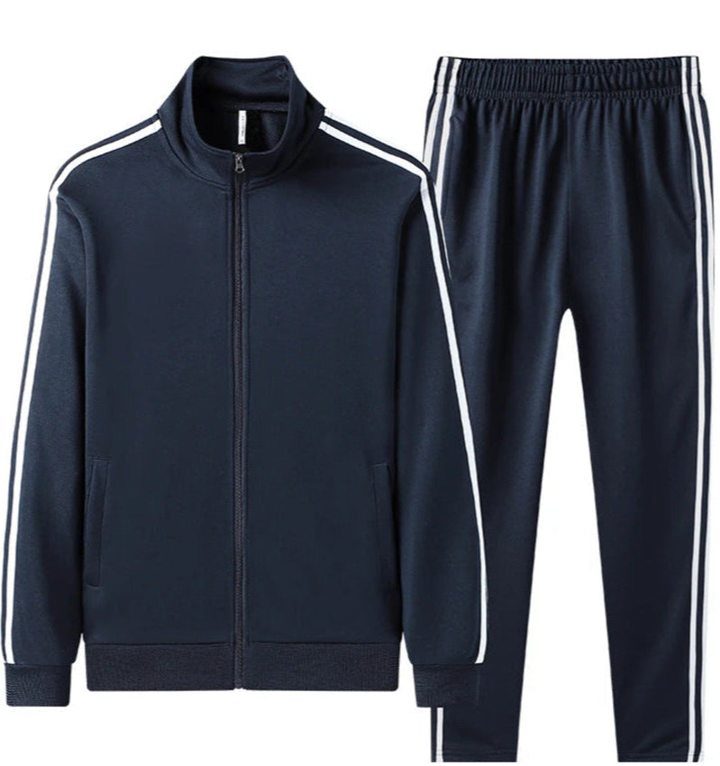 Herr Träningsset Dragkedjejacka Tvådelat Långärmat