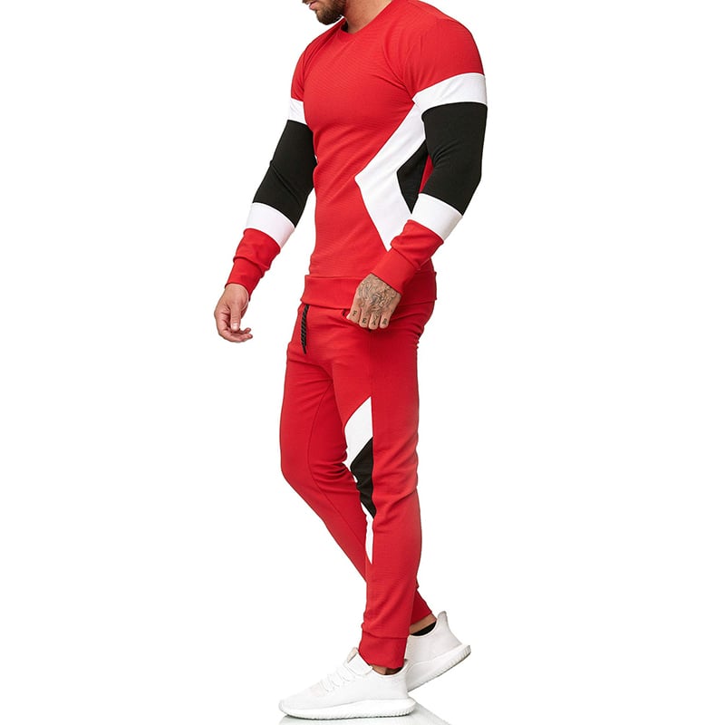 Herr Höst Tvådelat Set Långärmad Tröja Justerbara Midjebyxor
