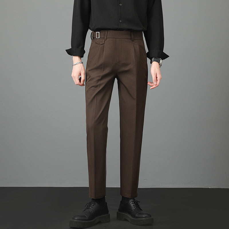 Herr Höst Slim Fit Raka Kostymbyxor Midjeposition med Lätt Stretch