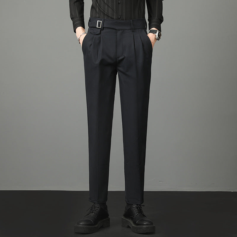 Herr Höst Slim Fit Raka Kostymbyxor Midjeposition med Lätt Stretch