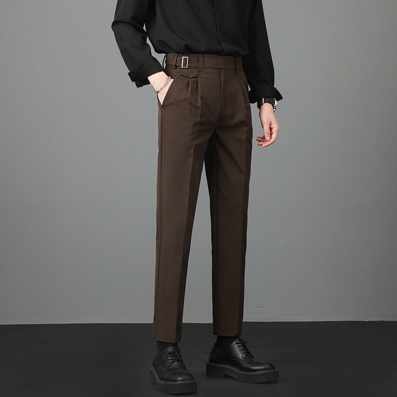 Herr Höst Slim Fit Raka Kostymbyxor Midjeposition med Lätt Stretch