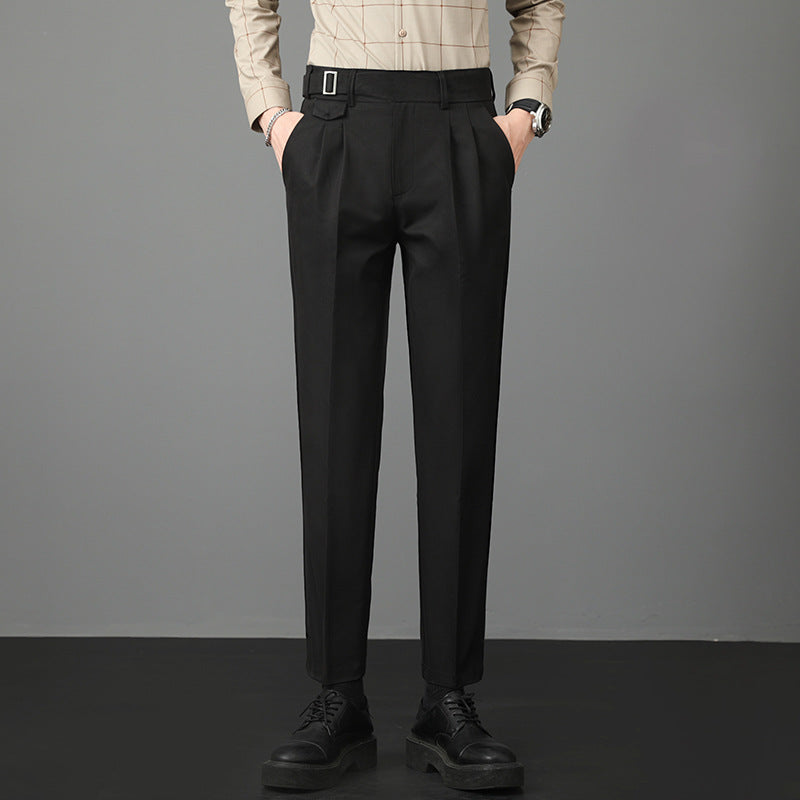 Herr Höst Slim Fit Raka Kostymbyxor Midjeposition med Lätt Stretch