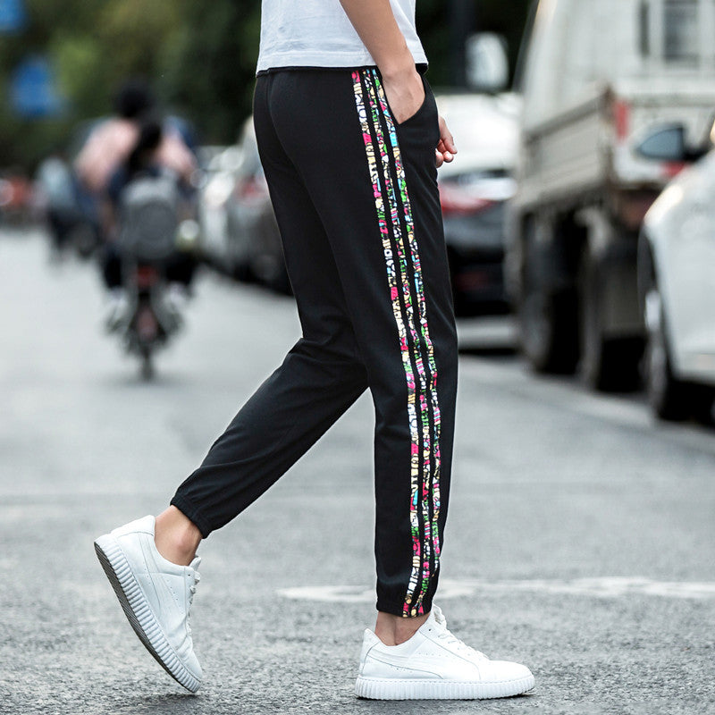 Slim Fit Croppade Joggerbyxor Perfekta för Vår och Sommar