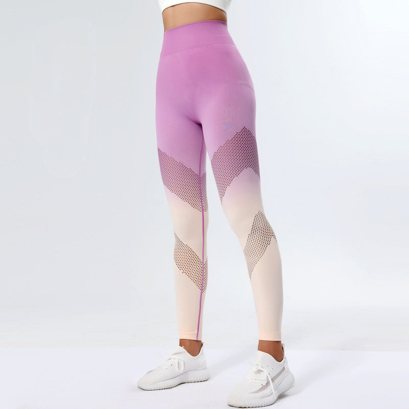 Sömlösa Damleggings med Hög Midja, Scrunch-detalj och Färgskiftande Alternativ