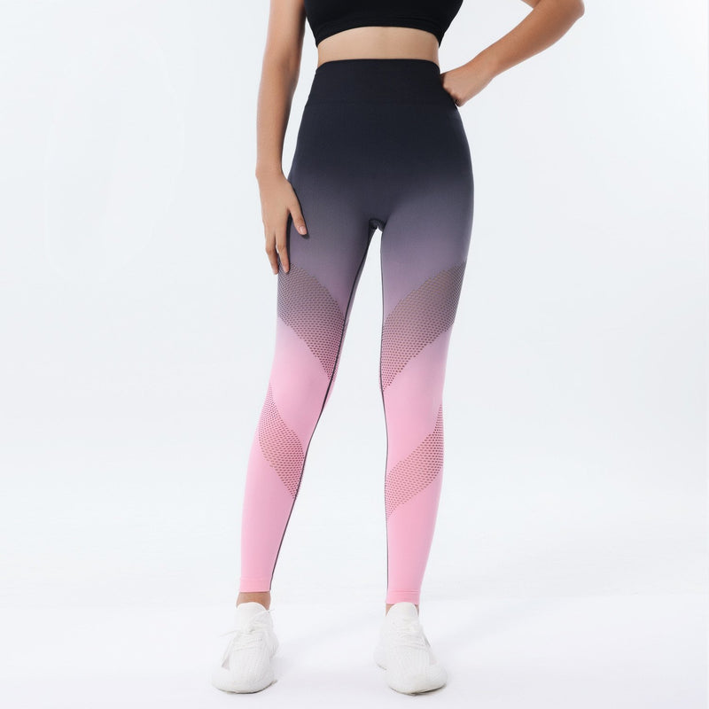 Sömlösa Damleggings med Hög Midja, Scrunch-detalj och Färgskiftande Alternativ