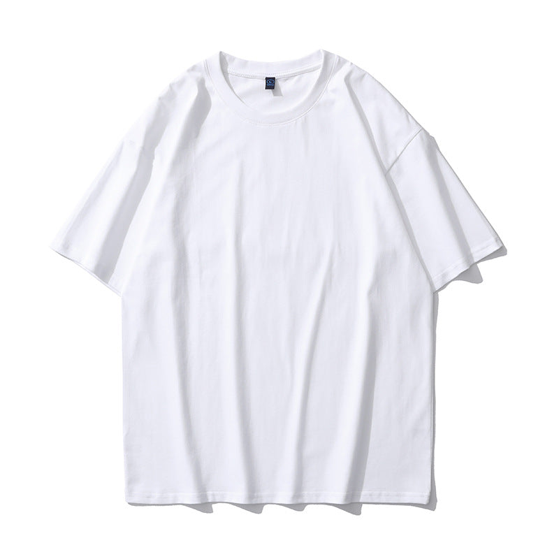 Herr T-shirt för sommaren med kort ärm – Tungt material, avslappnad passform, pullover