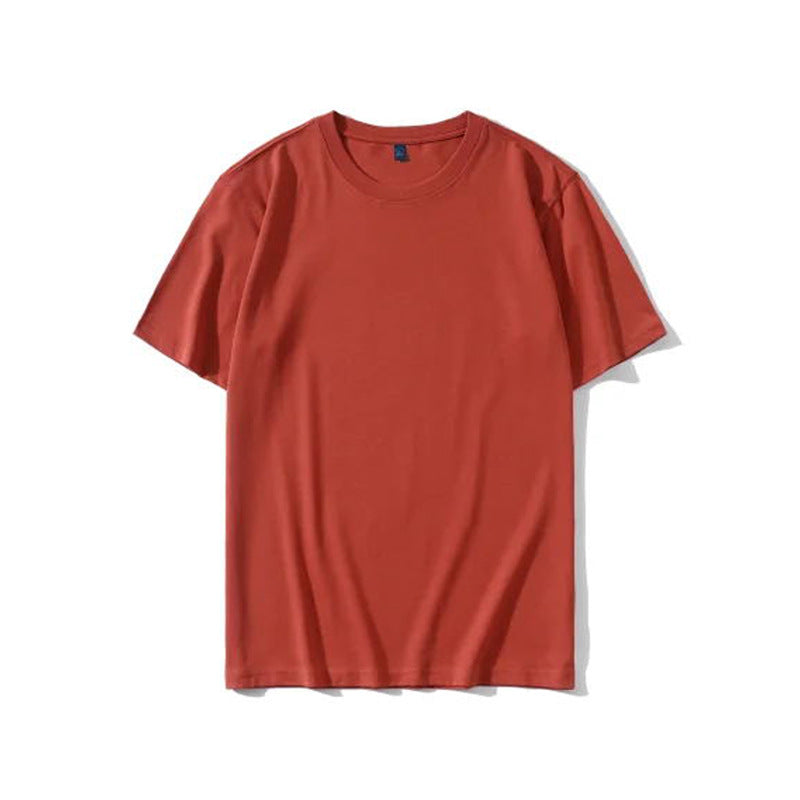 Herr T-shirt för sommaren med kort ärm – Tungt material, avslappnad passform, pullover