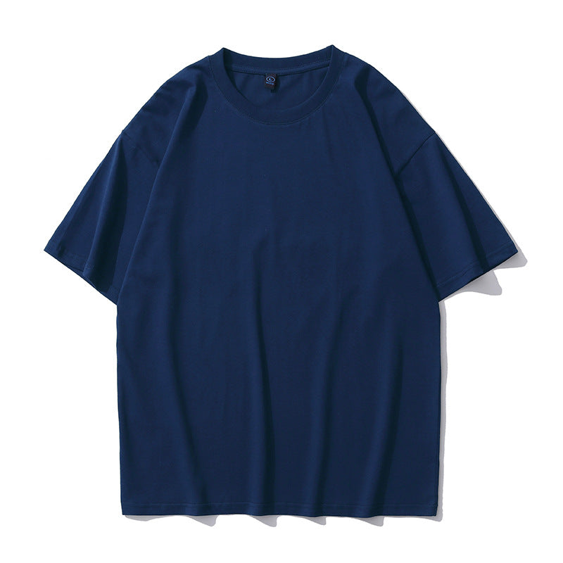 Herr T-shirt för sommaren med kort ärm – Tungt material, avslappnad passform, pullover