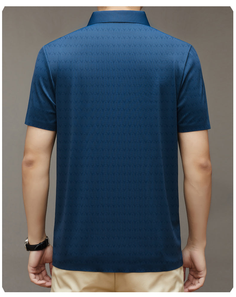 Herrkortärmad T-Shirt Med Avslappnad Passform, Andningsbart Och Lätt Tyg