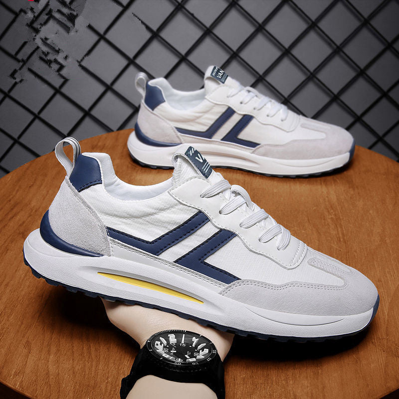 Herr Canvas Sneakers Gummisula Meshfoder