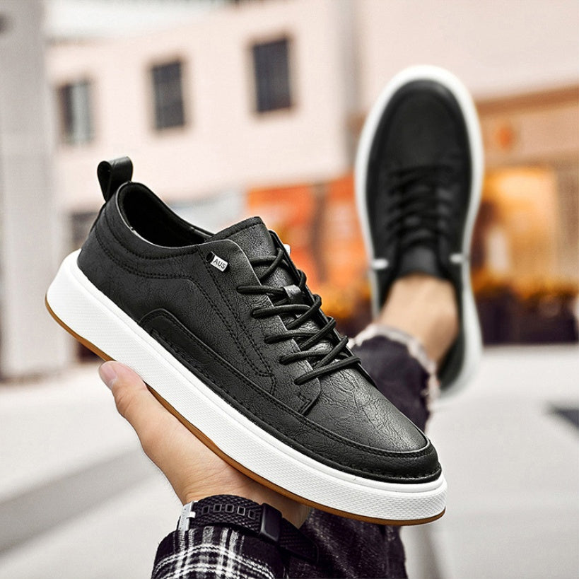 Slip-On Sneakers för Herr med Elastisk Stängning, Sula med Sömmar och Rund Tå