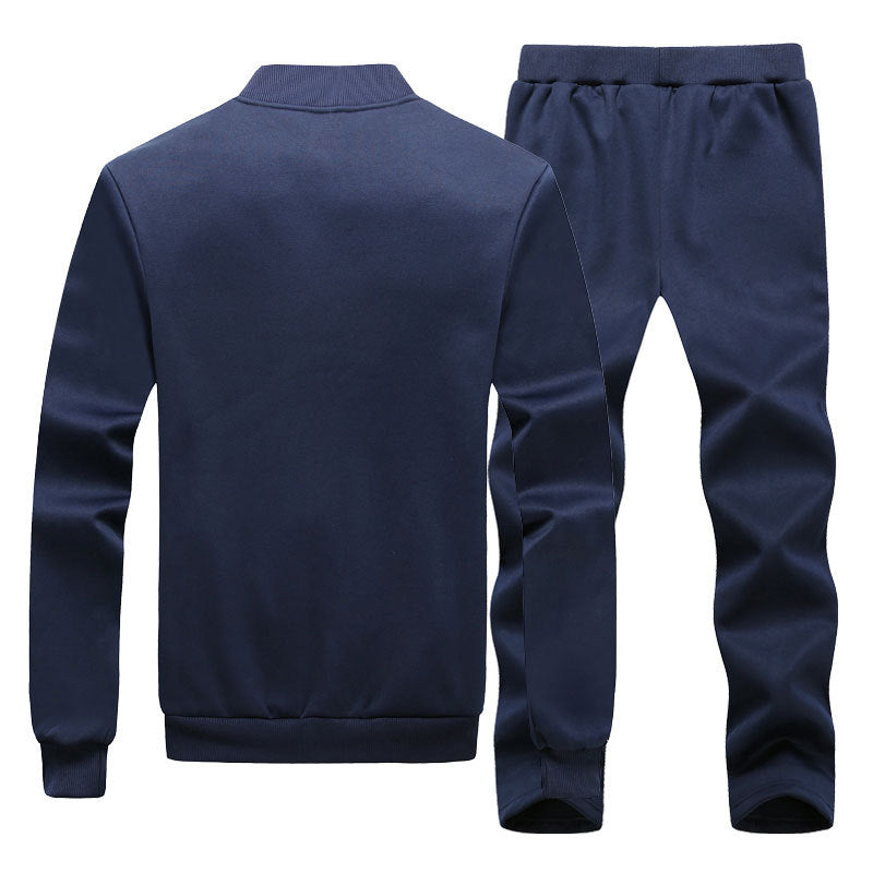 Herrtvådelat sportset Slim Fit No Hooded Top Matching Pants