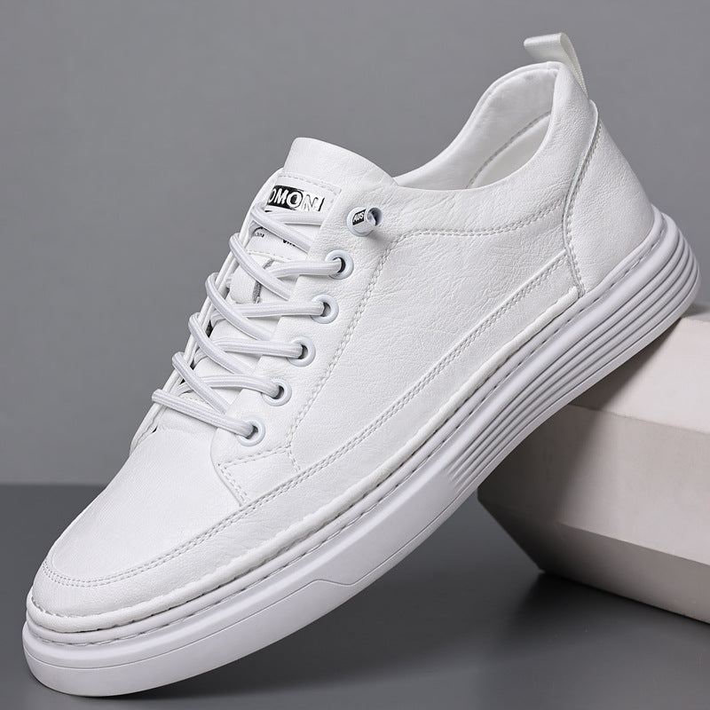 Herrsneakers för Våren – Låga, Andningsbara, Rund Tå, Halkfri Gummisula