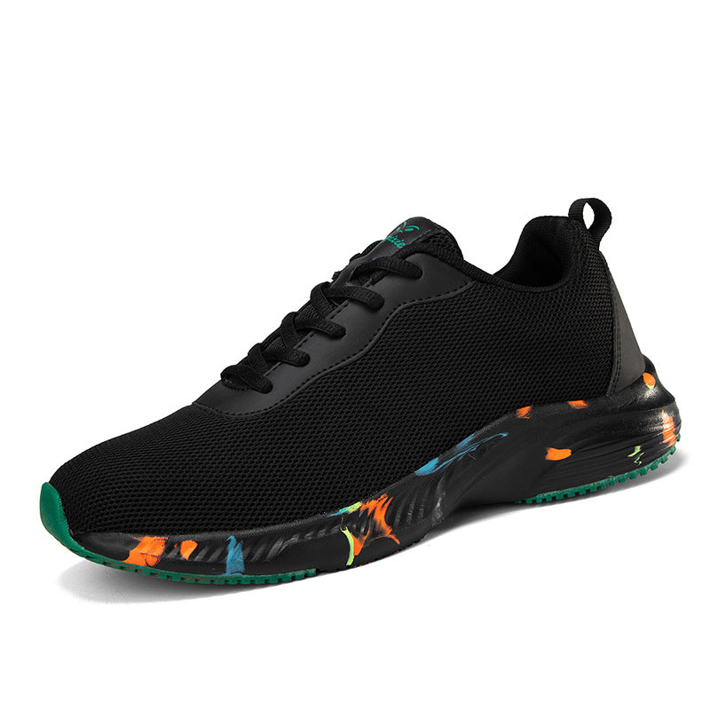 Herr Sommar Mesh Slip-On Skor Stora Storlekar Andningsbara Lätta Platta Sulor