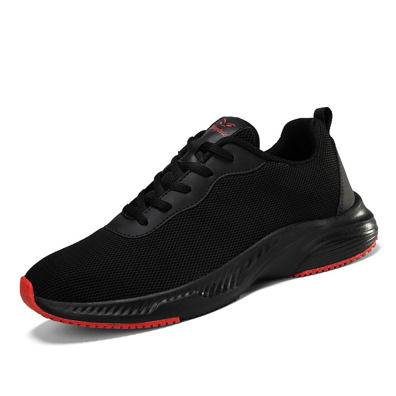 Herr Sommar Mesh Slip-On Skor Stora Storlekar Andningsbara Lätta Platta Sulor
