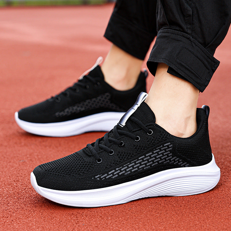 Meshsneakers för män sommar – lätta, andningsbara, mjuk sula, snörning