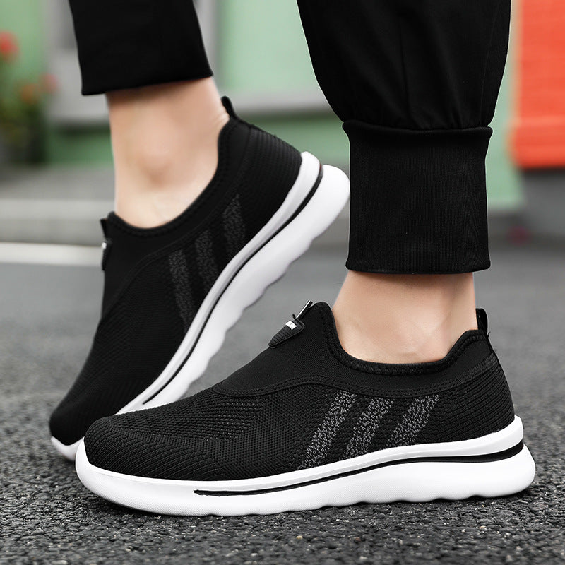 Herr Vår Slip-On Tygskor Andningsbara Lätta Mjuka Halkfria Sulor