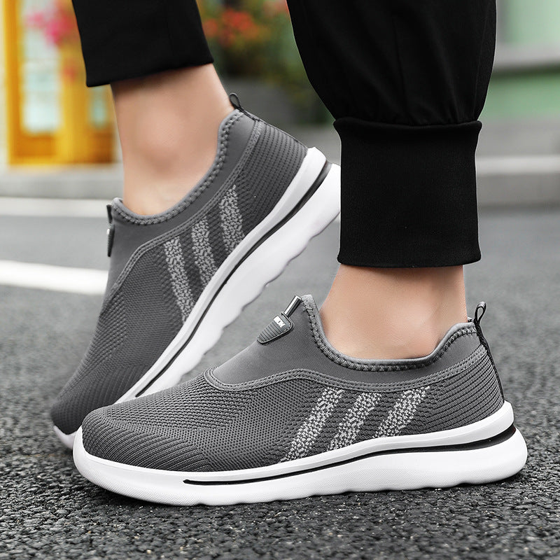 Herr Vår Slip-On Tygskor Andningsbara Lätta Mjuka Halkfria Sulor
