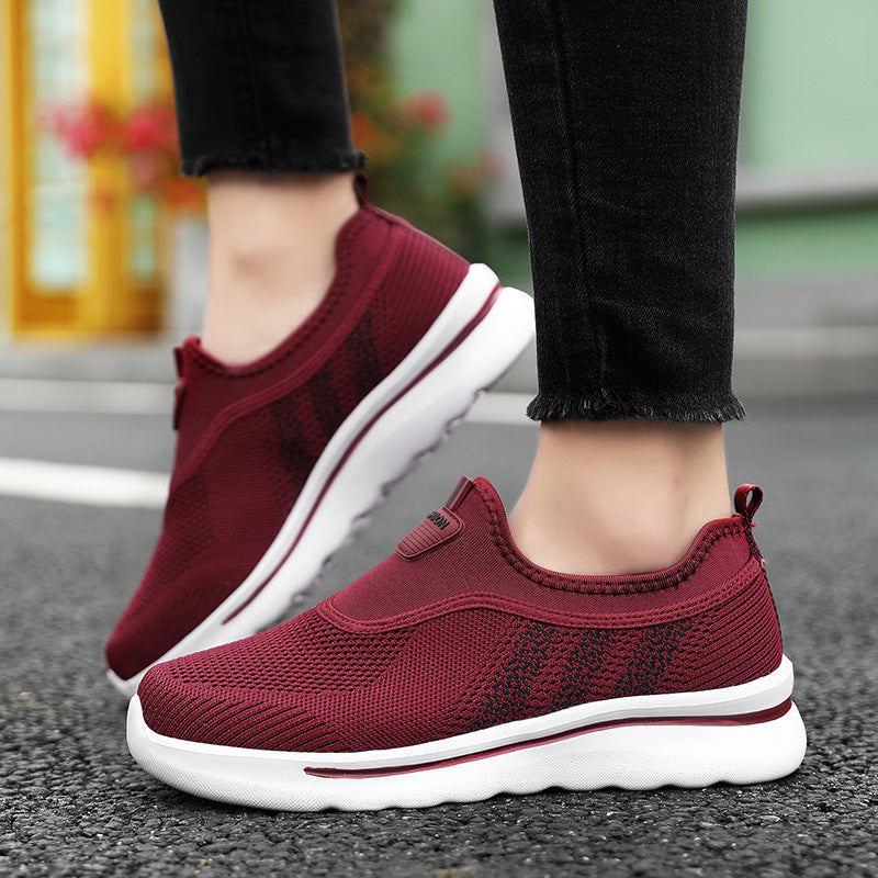 Herr Vår Slip-On Tygskor Andningsbara Lätta Mjuka Halkfria Sulor