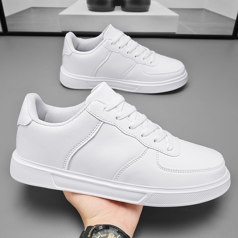 Herr Sneakers för Våren i Stora Storlekar med Snörning, Meshfoder, Platt MD-sula och PU-överdel