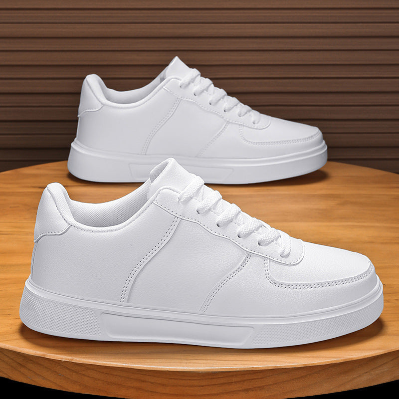 Herr Sneakers för Våren i Stora Storlekar med Snörning, Meshfoder, Platt MD-sula och PU-överdel