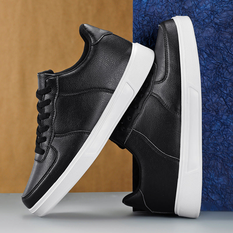 Herr Sneakers för Våren i Stora Storlekar med Snörning, Meshfoder, Platt MD-sula och PU-överdel