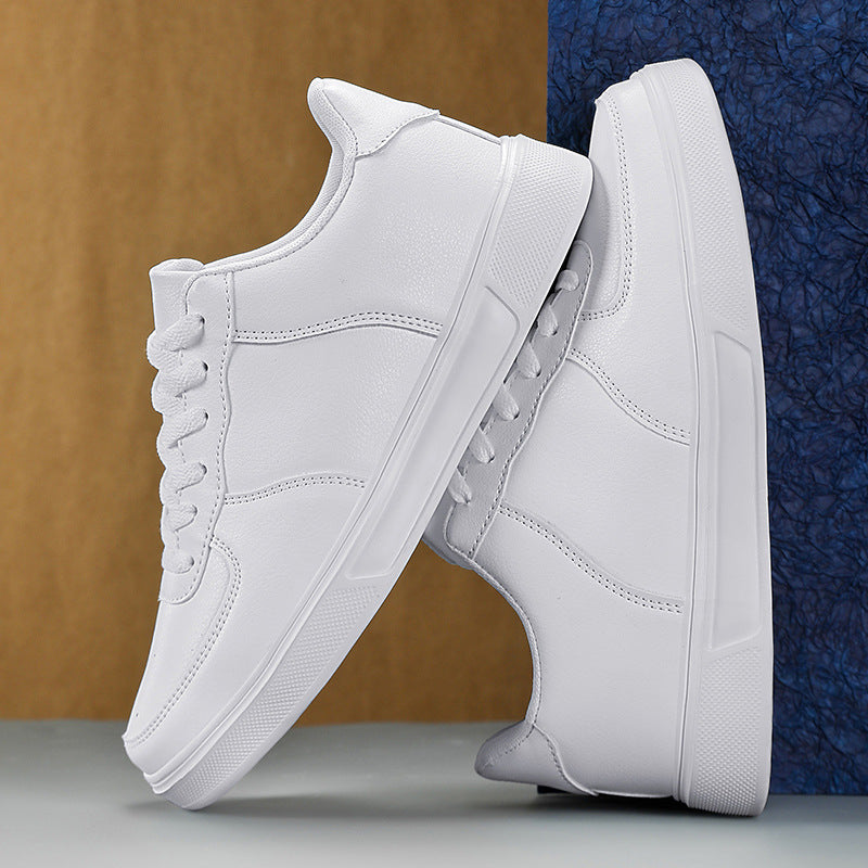 Herr Sneakers för Våren i Stora Storlekar med Snörning, Meshfoder, Platt MD-sula och PU-överdel