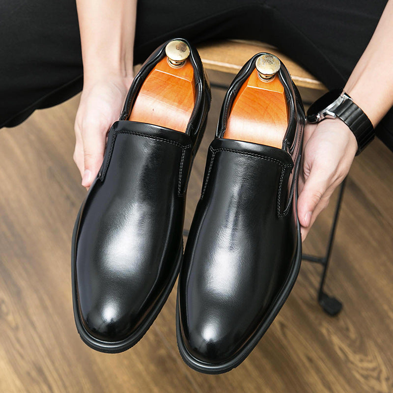 Herrskor För Affärskläder, Slip-On, Halkfri Gummisula, Andningsbar Konstruktion