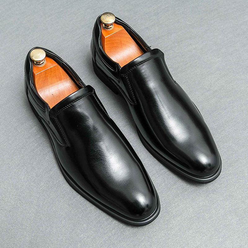 Herrskor För Affärskläder, Slip-On, Halkfri Gummisula, Andningsbar Konstruktion