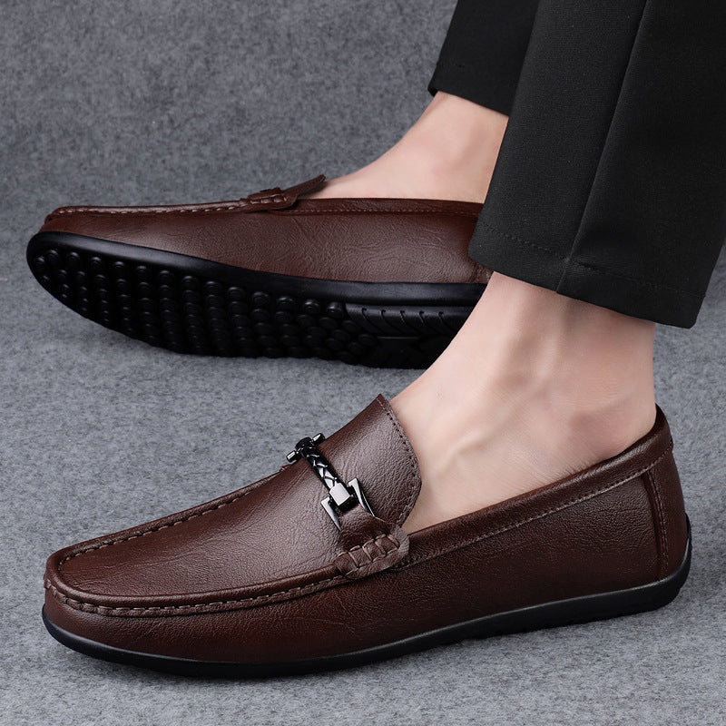 Herrslip-on Loafers Med Mjuk Sula, Gummiyttersula, Bomullsfodrad Som Tillval