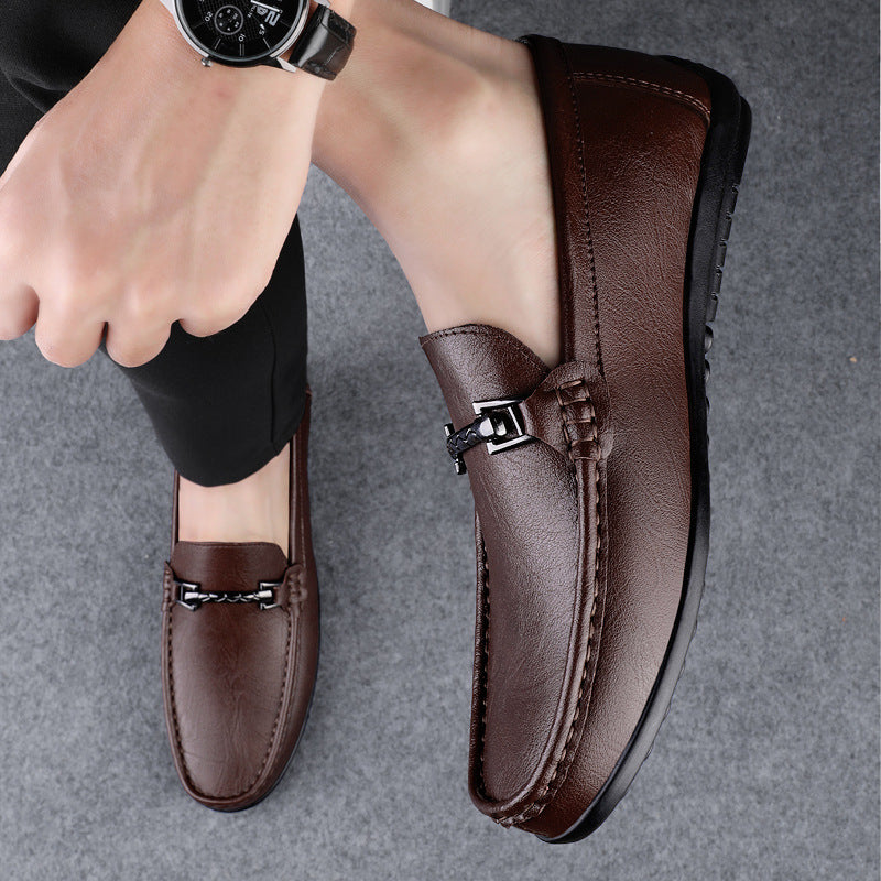 Herrslip-on Loafers Med Mjuk Sula, Gummiyttersula, Bomullsfodrad Som Tillval