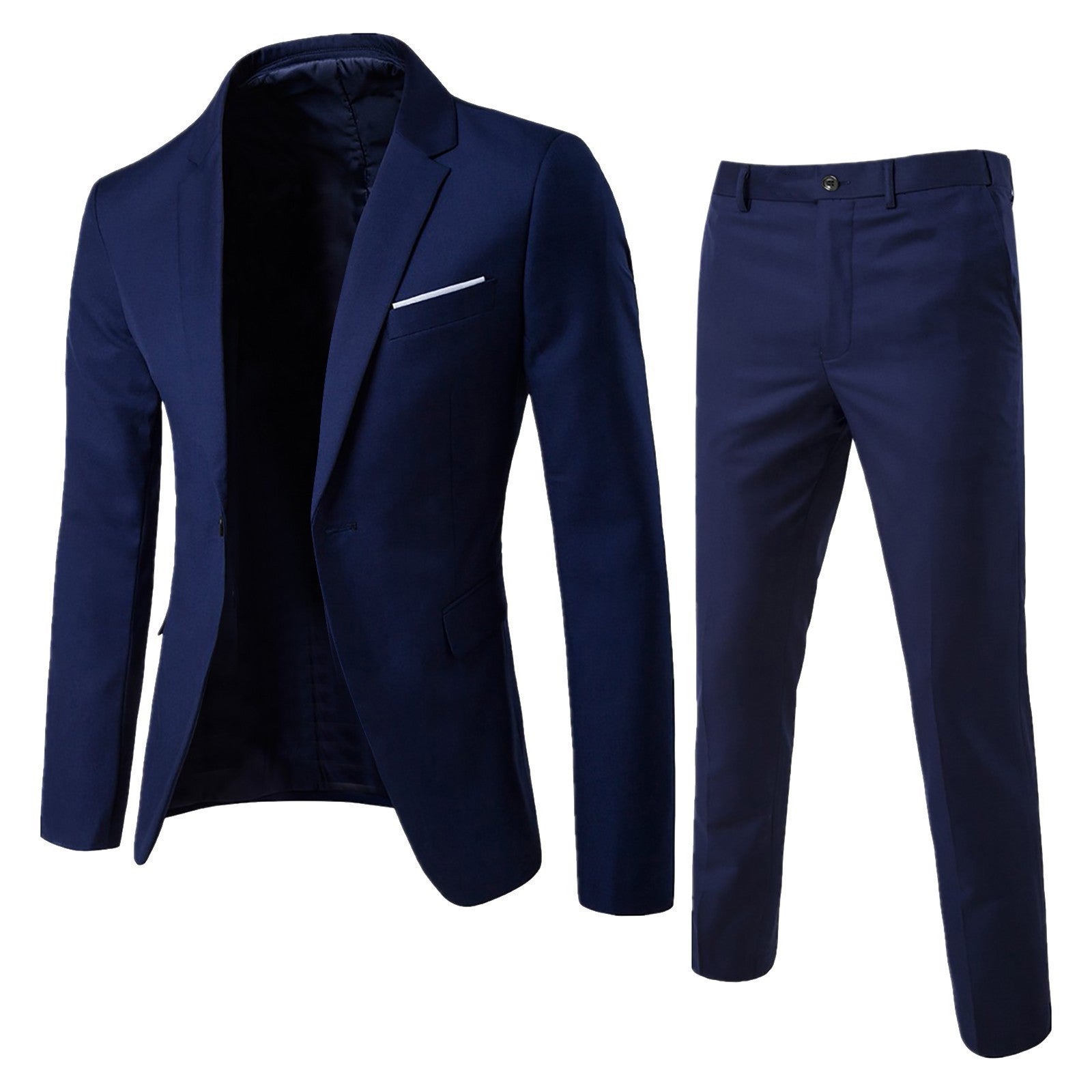 Herrkostym I Två Delar, Slim Fit, Flera Färger, Formellt Bruk