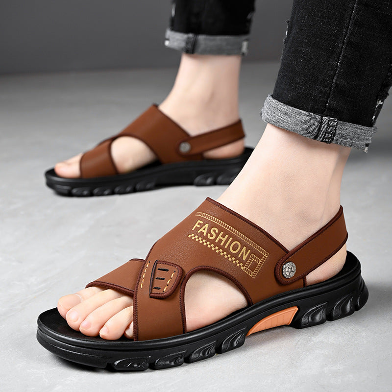 Herrsandaler Med öPpen Tå, Halkfri Design öVer ÄRm