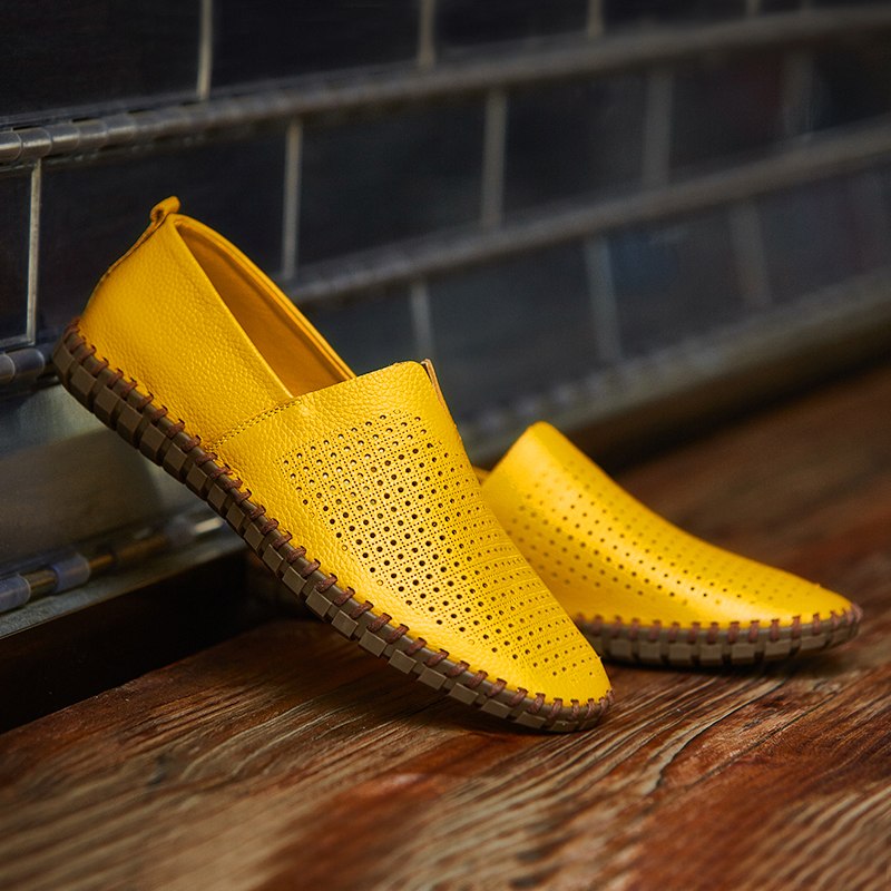 Herr Vår Höst Slip-On Bilskor Konstläder Gummisula