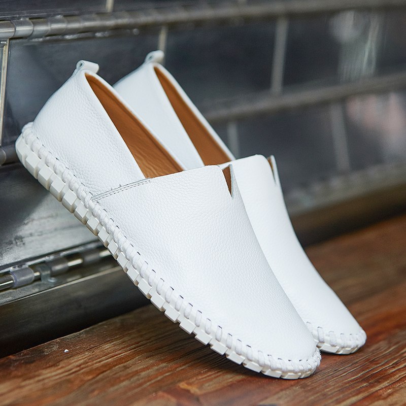 Herr Vår Höst Slip-On Bilskor Konstläder Gummisula
