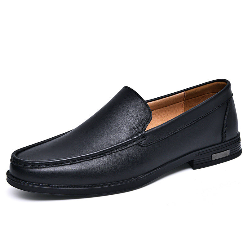 Herr Slip-On Business Skor Med Kohud, Gummisula