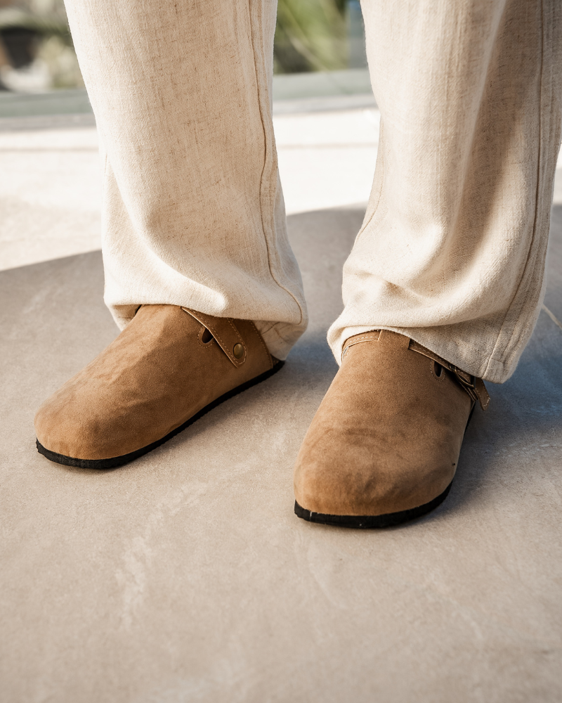 Herrtofflor Slip-On Med Mockaovandel Och Innersula i konstläder