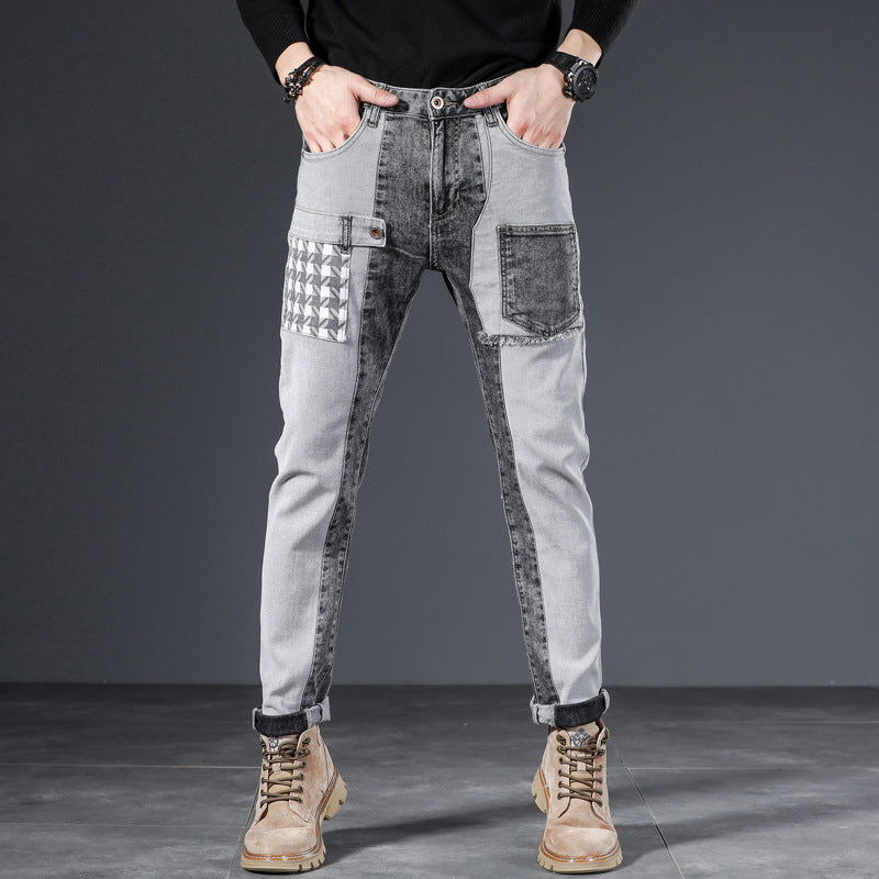 Herrs Vår- Och Sommarjeans Med Slim Fit Och Elastisk Stretch
