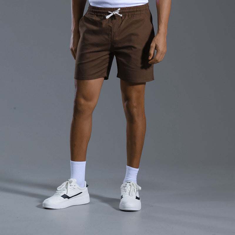 Herrshorts Med Lös Passform, Vår- Och Sommartid, Med Medelhög Midja Och Andningsbart Stretchtyg