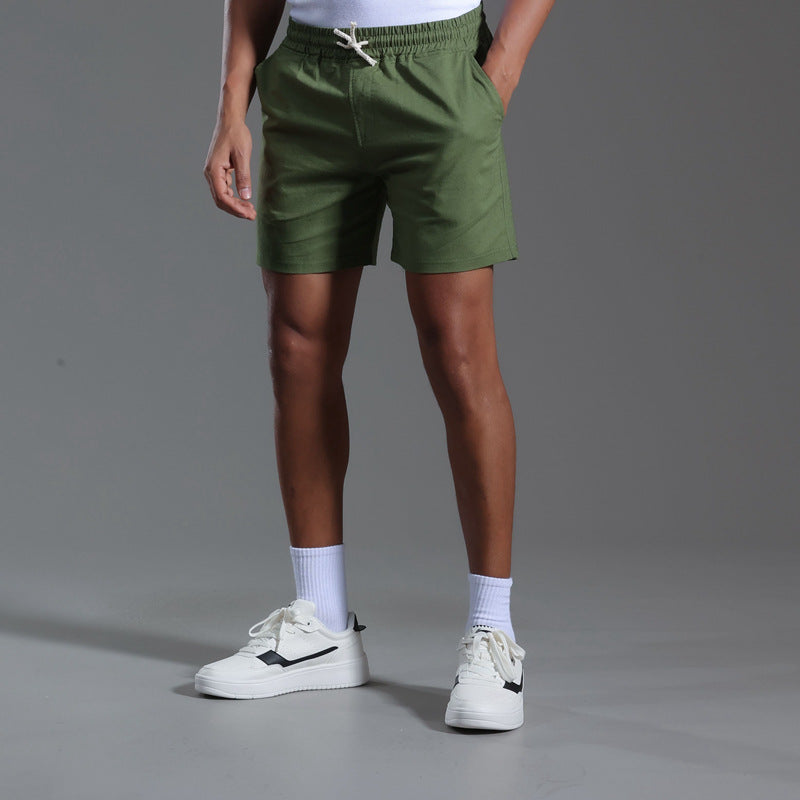 Herrshorts Med Lös Passform, Vår- Och Sommartid, Med Medelhög Midja Och Andningsbart Stretchtyg