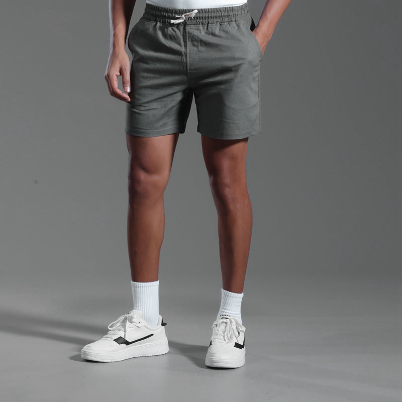 Herrshorts Med Lös Passform, Vår- Och Sommartid, Med Medelhög Midja Och Andningsbart Stretchtyg