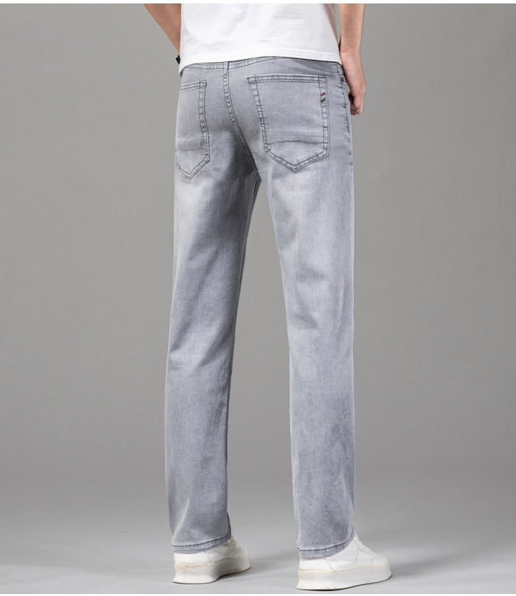 Herrjeans Med Slim Fit Stretchtyg Och Skräddarsydd Design