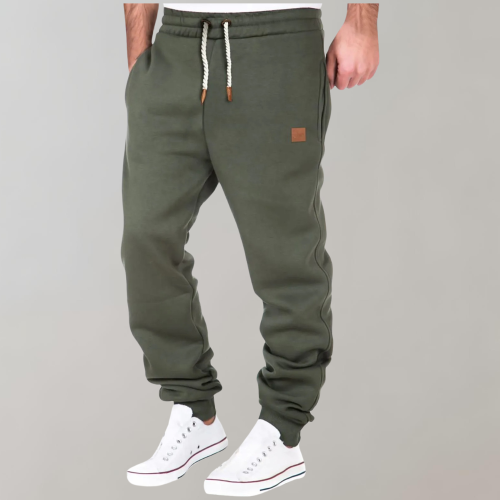 Herrjoggingbyxor Med Baggy Passform, Justerbar Midja, Andningsbar Design