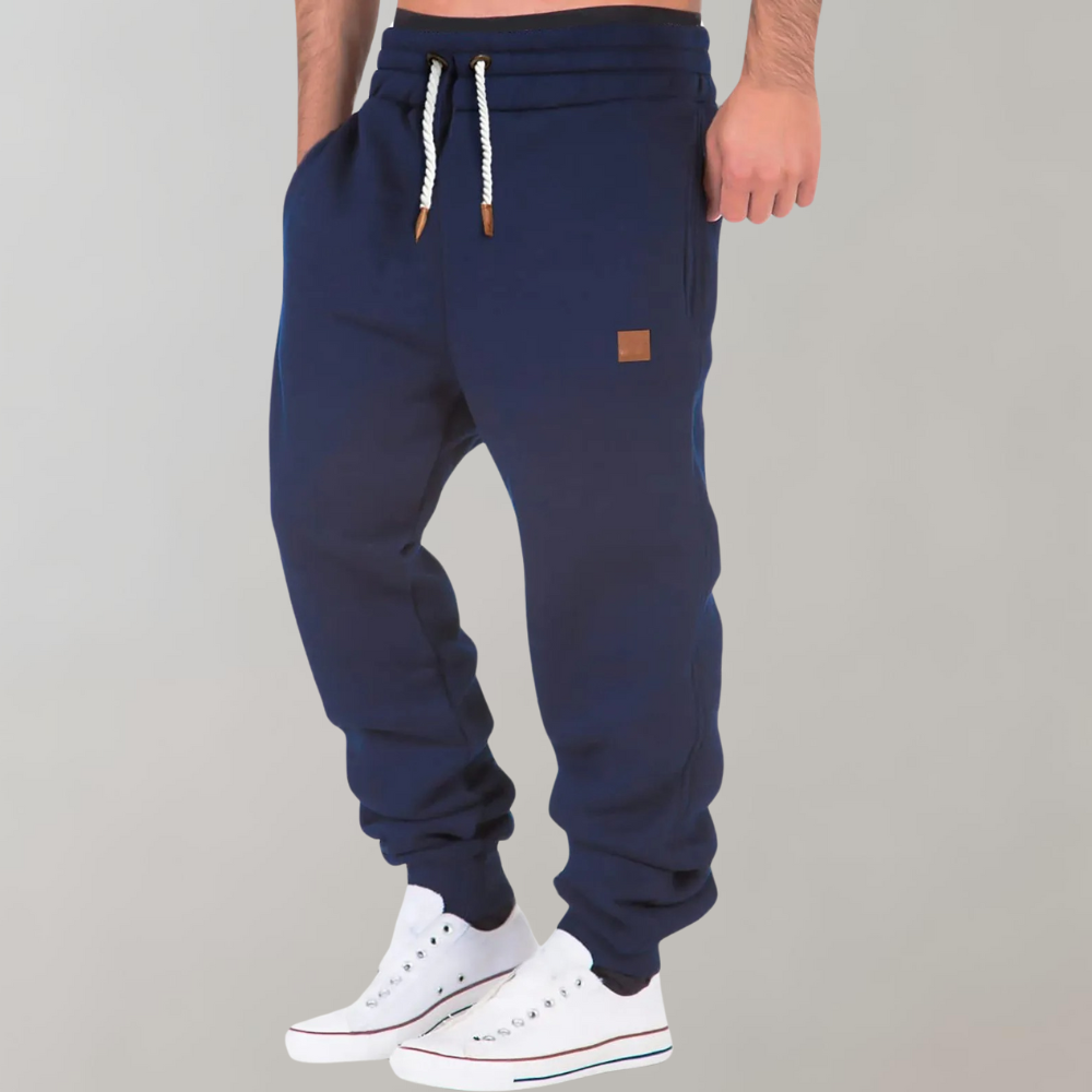 Herrjoggingbyxor Med Baggy Passform, Justerbar Midja, Andningsbar Design