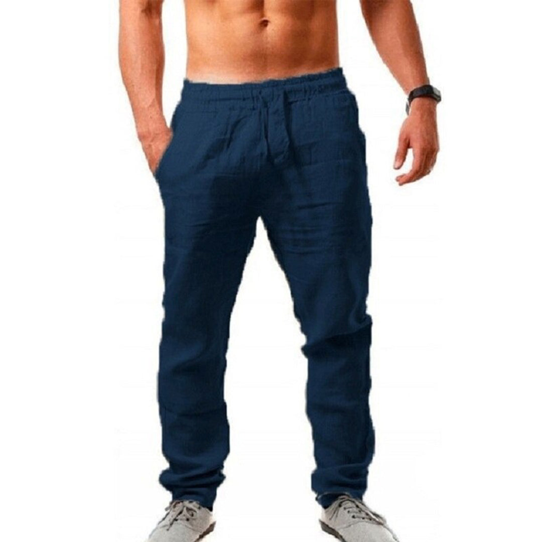 Herrbyxor Lätta Ventilerande Material Relaxed Fit Maskintvättbara