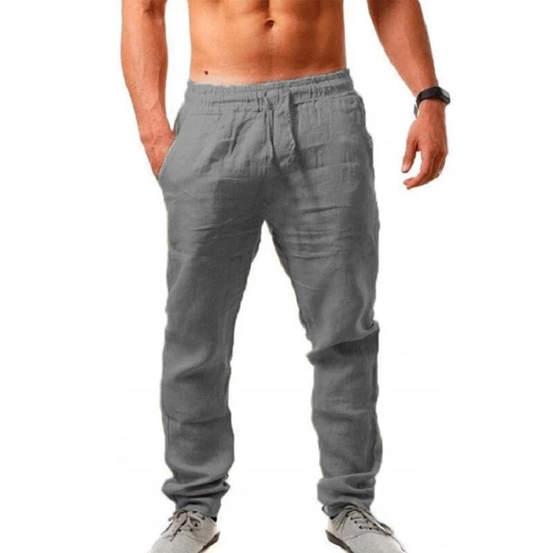 Herrbyxor Lätta Ventilerande Material Relaxed Fit Maskintvättbara